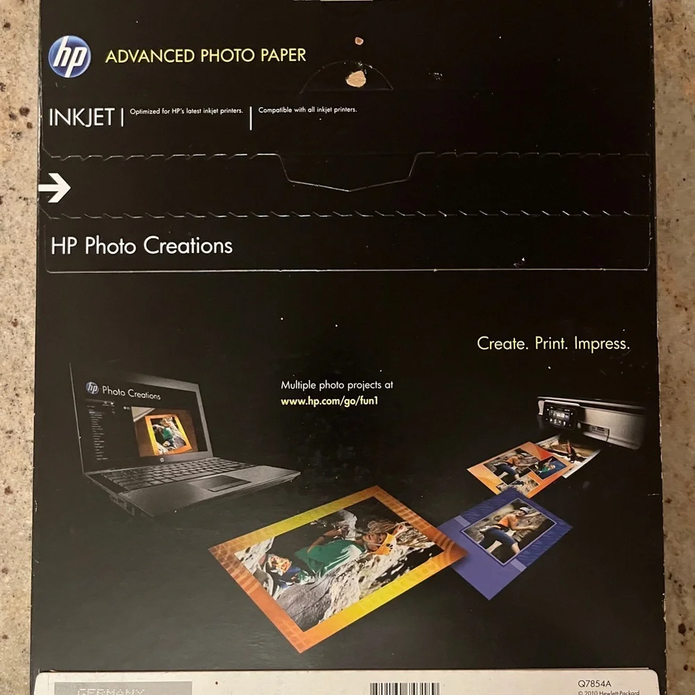 HP Advanced Photo Paper 100 Glossy Sheets 8.5x11”